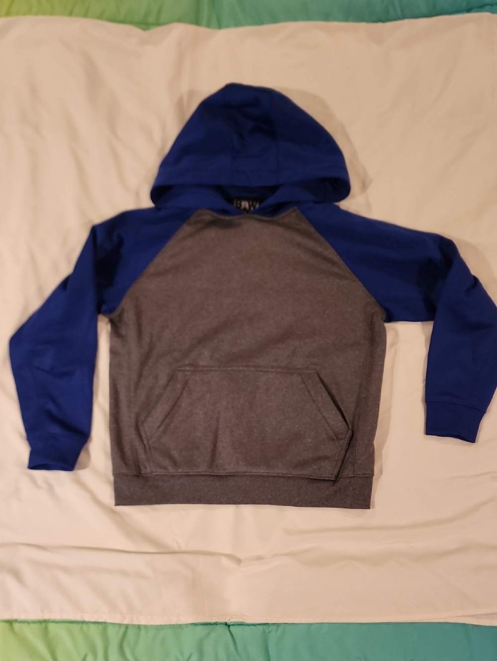 Kids Two-Tone Hoodie Sweatshirt - Size Youth Small